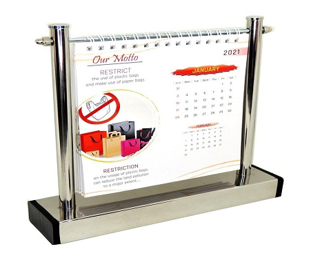 Stainless Steel Table Calendar Manufacturers in Delhi, Stainless Steel Table Calendar Suppliers